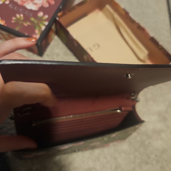 Gucci Blooms GG wallet on chain - Picture 7 of 8